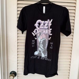Ozzy Osbourne Prince of Darkness Black Graphic T-Shirt XS